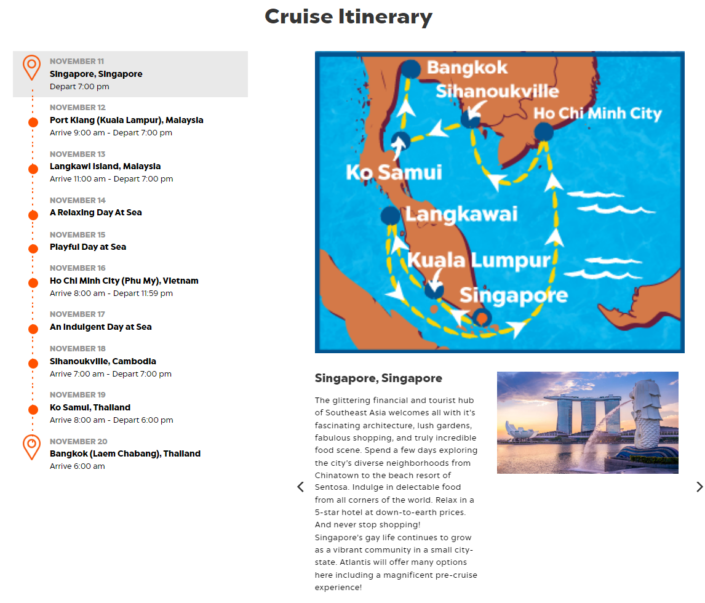 cruise from singapore to bangkok