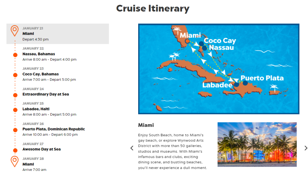 2024 Royal Caribbean Oasis of the Seas Jan 2128, 2024 Itinerary